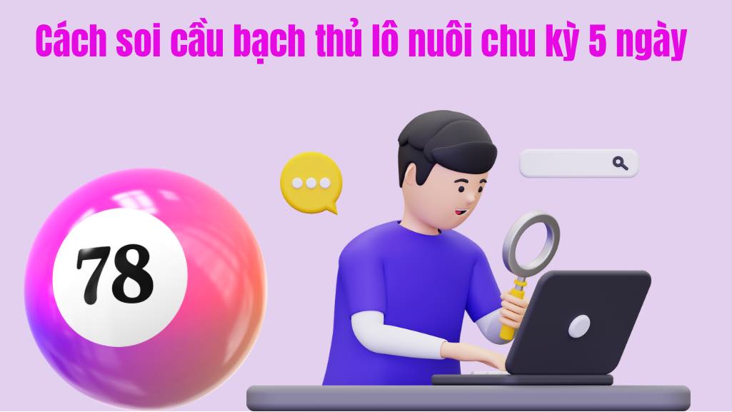 Cách soi cầu bạch thủ lô nuôi chu kỳ 5 ngày