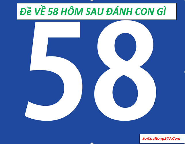 Đề về 58 hôm sau đánh lô gì